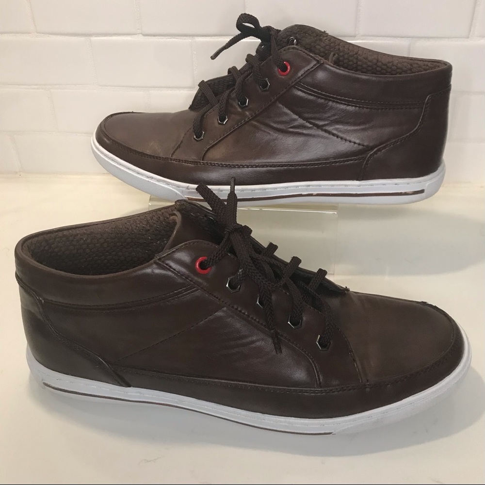 Vikings Men’s Lace Up High-Top Casual Brown Ankle Boots Style 1472-02 SZ 8.5 M